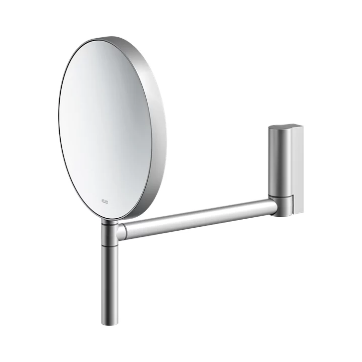 Зеркало косметическое двустороннее настенное KEUCO PLAN 17649 170002 без подсветки, алюминий серебристый анодированный