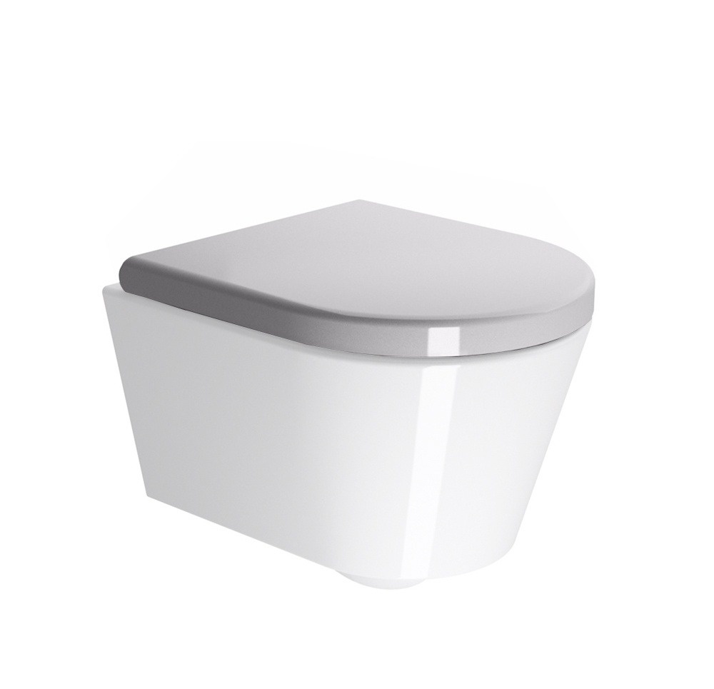 Сиденье с крышкой для унитазов GSI PURA MS86CN11 с Soft Close, белое глянцевое