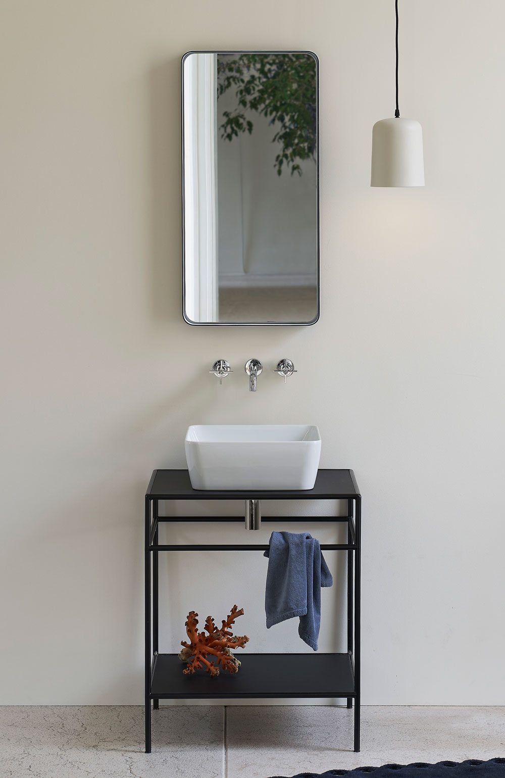 Раковина накладная квадратная GSI NUBES 903809 380 мм х 380 мм, без отверстия под смеситель, без перелива, белая матовая