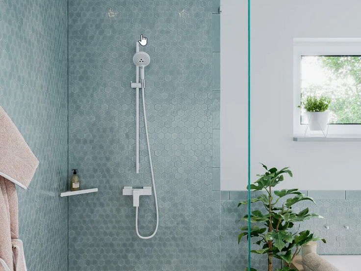 Смеситель для душа HANSGROHE METROPOL 32560700 с рычаговой рукояткой, цвет Белый матовый