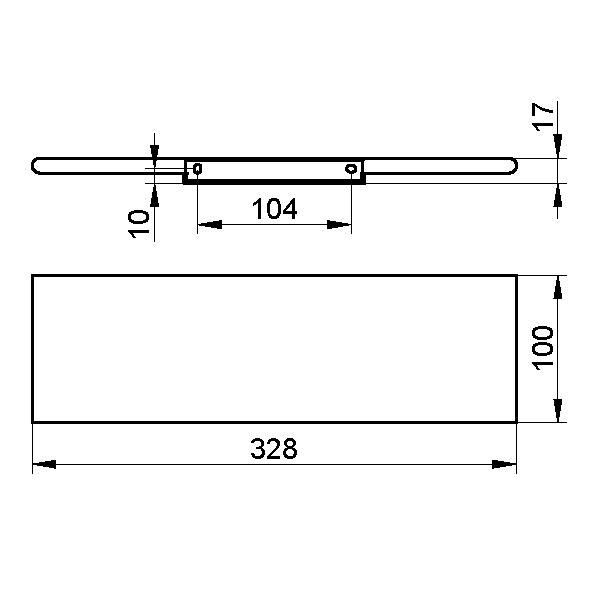 Полка Keuco Edition 400 11558 170000 алюминий