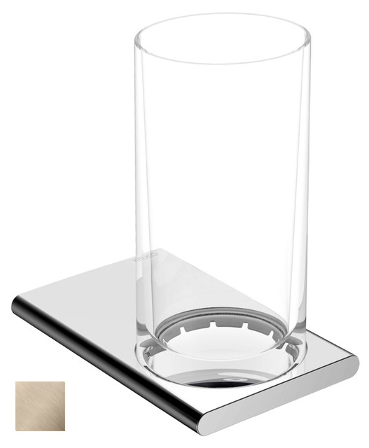 Держатель для стакана Keuco Edition 400 11550 059000 в комплекте со стаканом, никель шлифованный