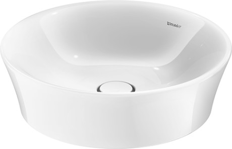 Раковина встраиваемая круглая Duravit White Tulip 2365500070 Ø500 мм, без площадки под смеситель, без перелива, белая