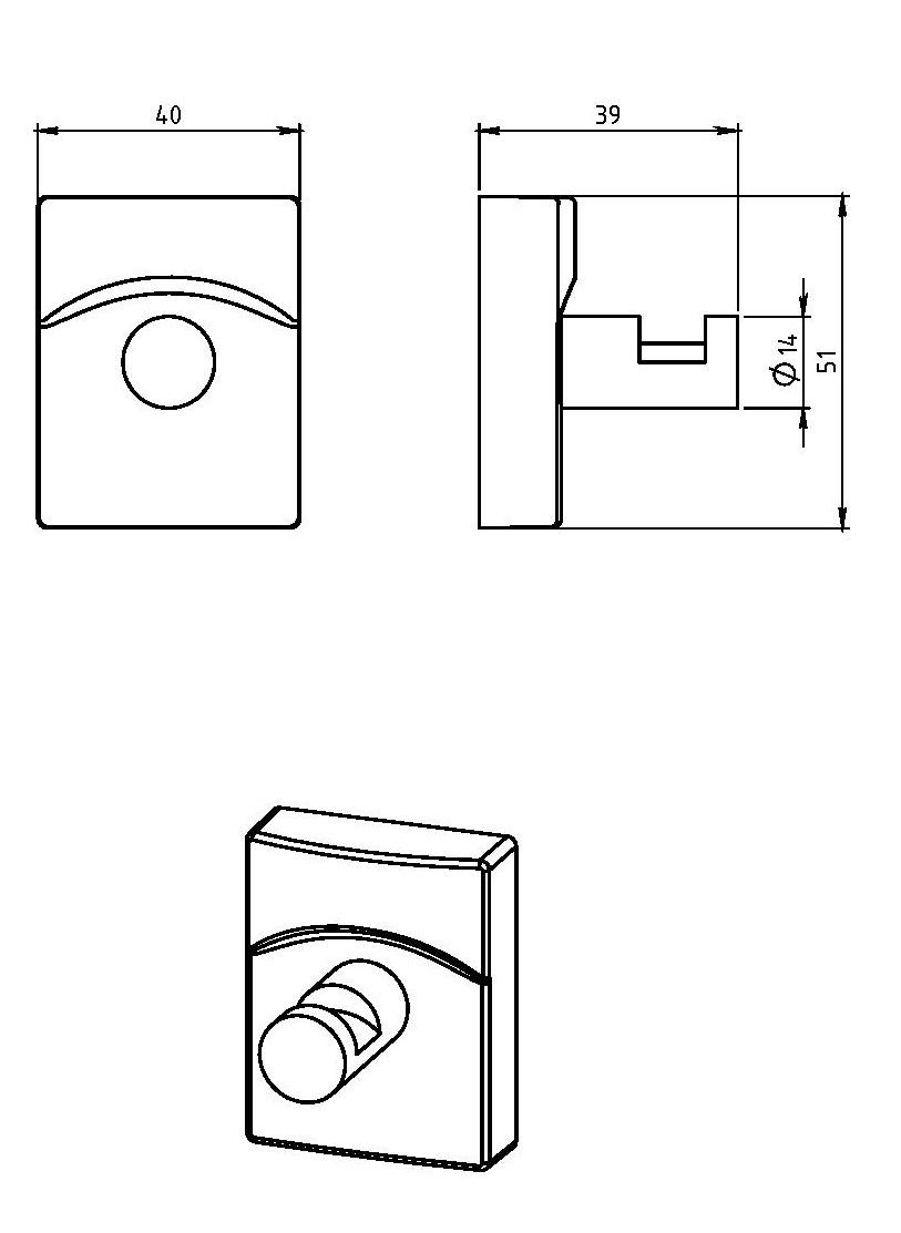 РАСПРОДАЖА Крючок Novaservis Metalia 12 0209 хром