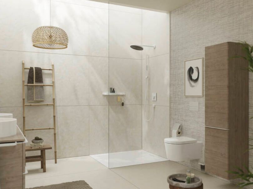 Душевой набор HANSGROHE Pulsify S 24382700 100 1jet, c EcoSmart и душевой штангой 900 мм, цвет Белый матовый