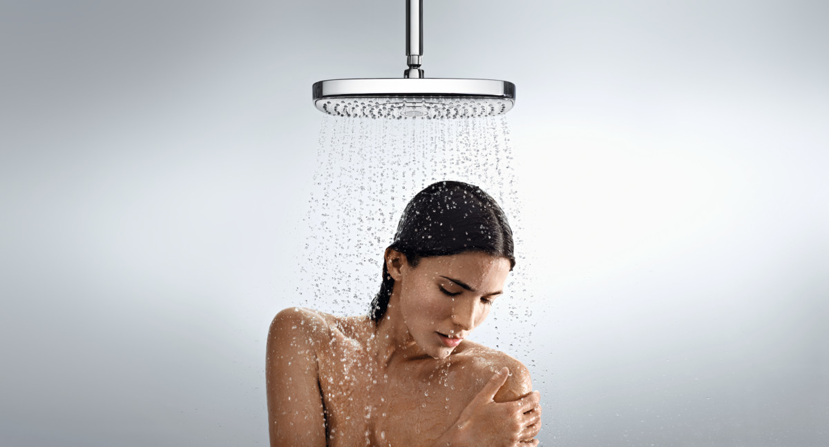 Верхний душ Hansgrohe Raindance Select E 300 2jet 27384000 с потолочным подсоединением хром