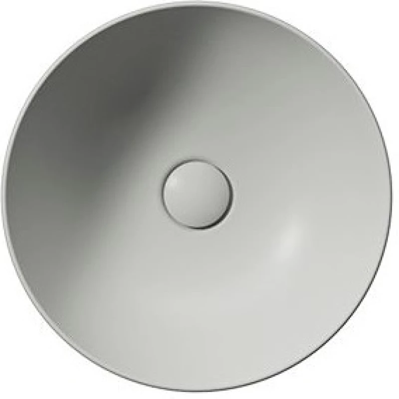 Раковина-чаша накладная круглая GSI NUBES 903917 400 мм х 400 мм, без отверстия под смеситель, без перелива, цвет Cenere Matte