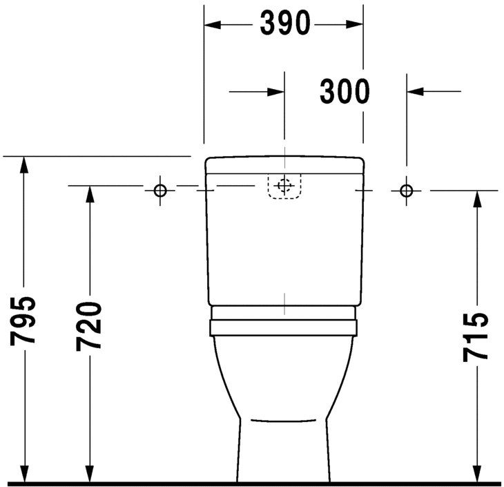 Напольный комбинированный унитаз Duravit Starck 3 0126010000 белый