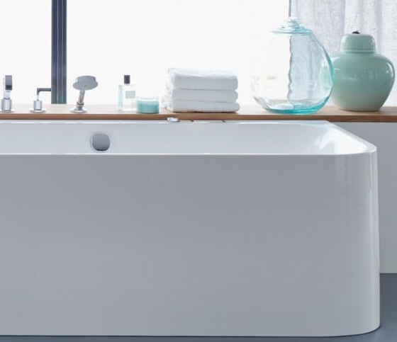 Акриловая ванна Duravit Happy D2 700316000000000 1800 х 800 c двумя наклонами для спины, с интегрированной акриловой панелью и ножками, угловая, белая