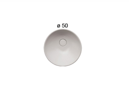 Раковина накладная GLOBO STOCKHOLM Free LAT50BI 500 мм х 500 мм х 140 мм, без плоскости под смеситель, без перелива, белый глянцевый