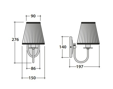 Светильник настенный для ванной GLOBO PAESTUM PS050CR хром/кремовый
