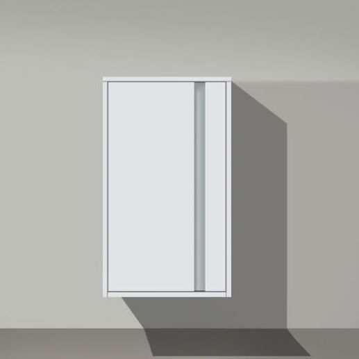 Шкаф средний Duravit Ketho KT1266L1818  левый, с полками, белый матовый