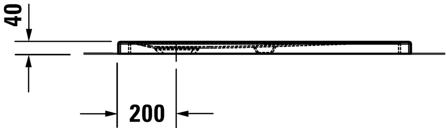 Сверхплоский душевой поддон DURAVIT Tempano 720195000000000 1000 мм х 900 мм, без антислипа, белый