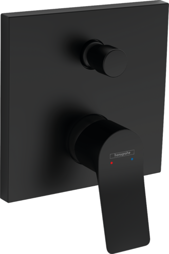 Смеситель для ванны однорычажный HANSGROHE Vivenis 75416670 скрытого монтажа, со встроенной защитной комбинацией EN1717, чёрный матовый