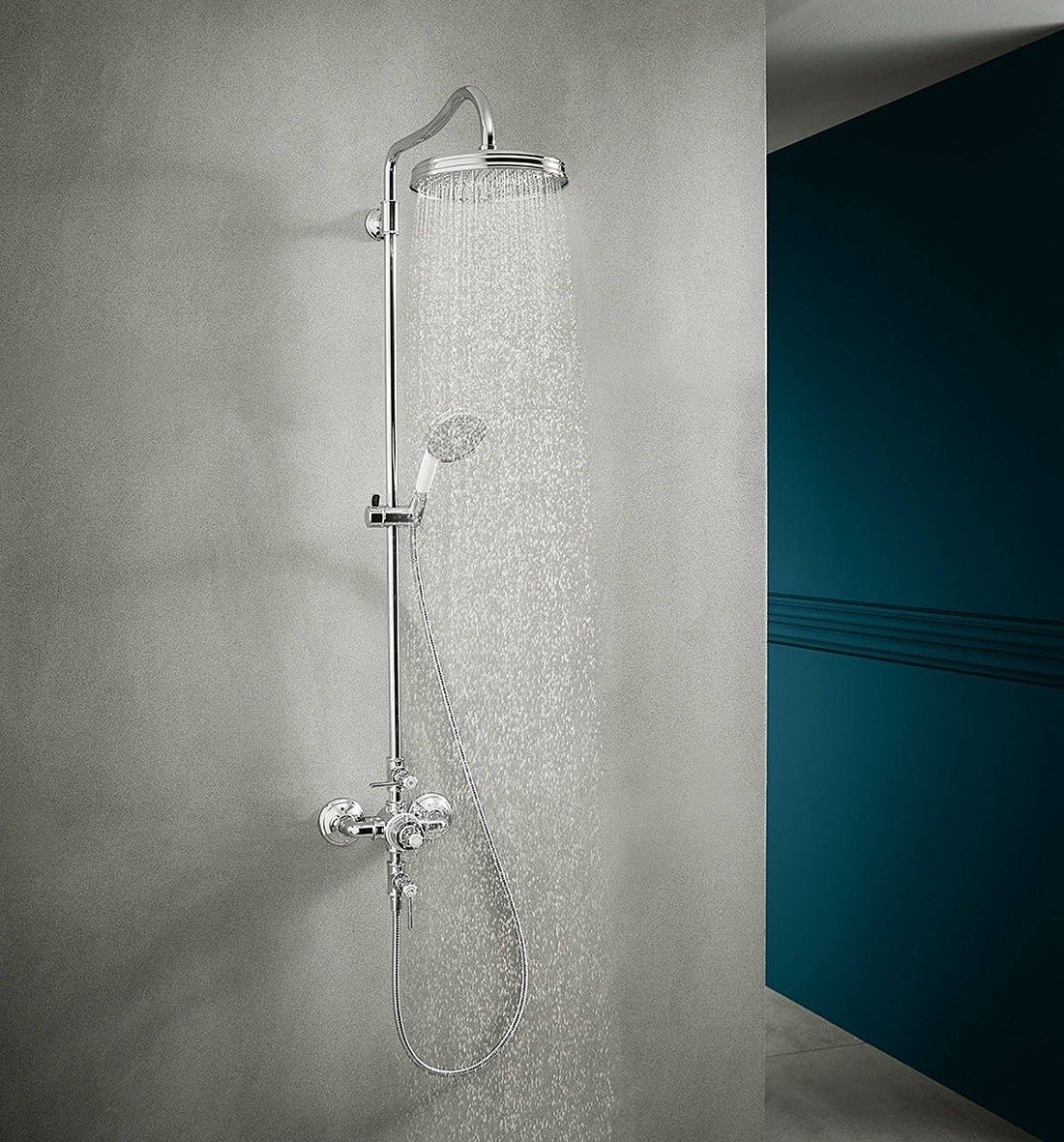 Душевая система с термостатом Showerpipe AXOR Montreux 16572000 Хром