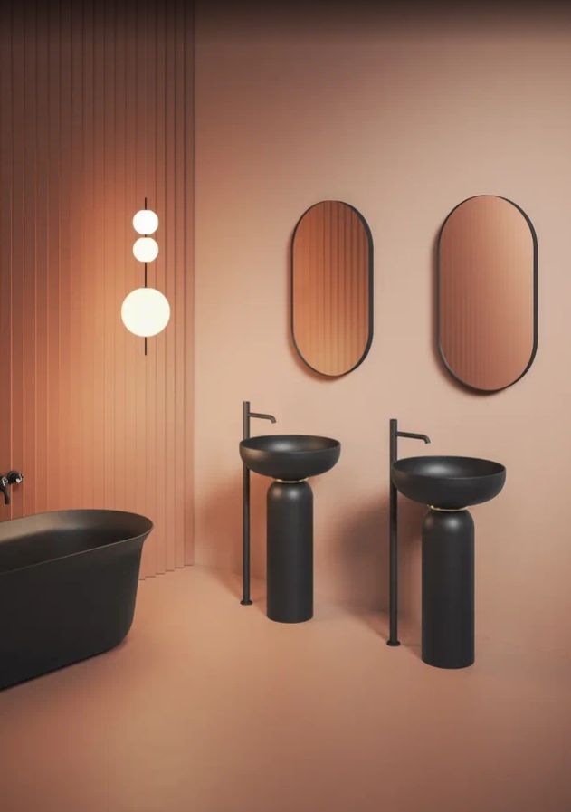 Раковина круглая накладная ARTCERAM JOLIE JOL001 17 00 500 мм х 500 мм, без отверстия под смеситель, без перелива, чёрный матовый