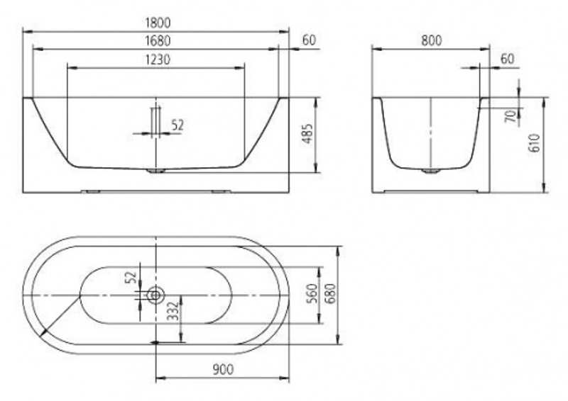 Ванна из сталь-эмали отдельностоящая Kaldewei Meisterstuck Centro Duo Oval Mod 1128-4040 2002.4040.3001 1800 х 800 мм с покрытием Perl-Effekt