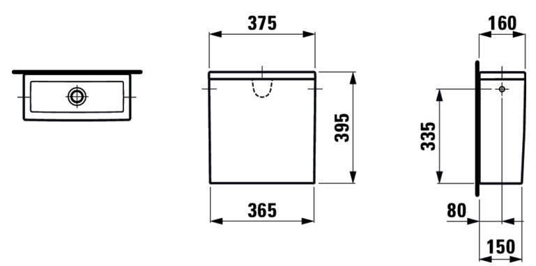 Бачок для унитаза Laufen  The New Classic  8.2885.2.000.872.1, подвод воды боковой (слева или справа), белый