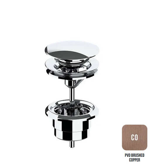 Донный клапан универсальный ALMAR WASH BASIN E094000.CO цвет Cooper
