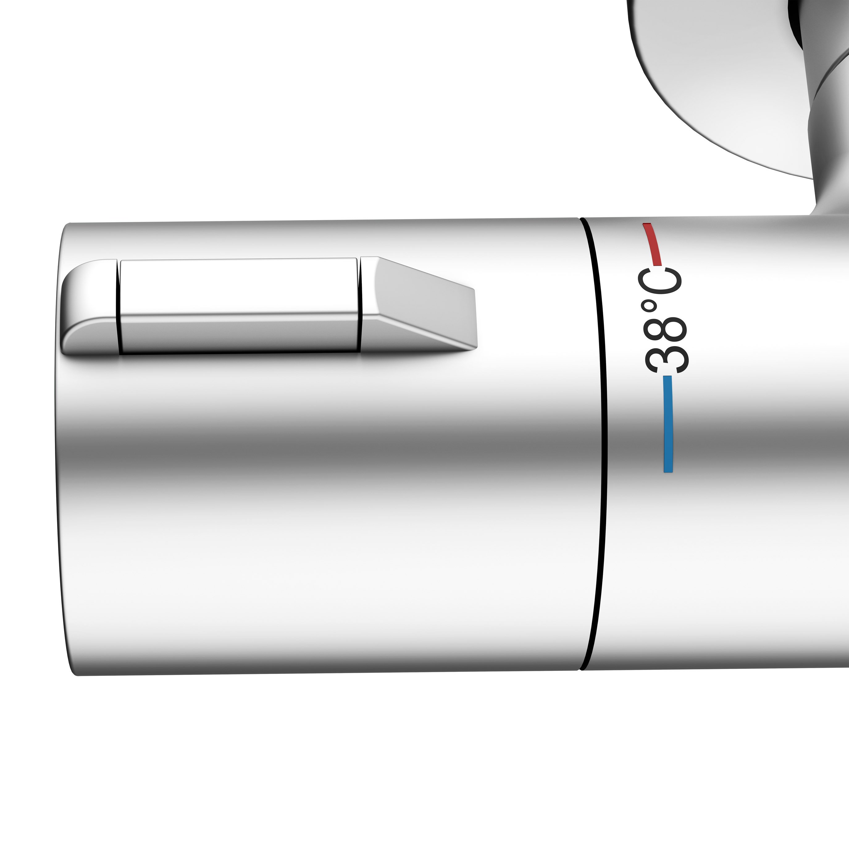 Термостат для душа KEUCO PLAN BLUE 53926 171001 с защитой от обратного потока, цвет Алюминий finish