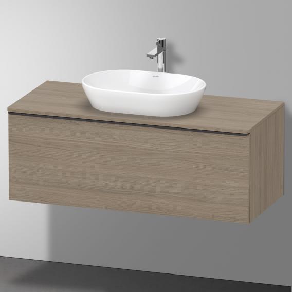 Тумба подвесная под раковину DURAVIT D-Neo DE494903535 1200 мм х 550 мм, с 1 выдвижным ящиком и консолью, дуб терра