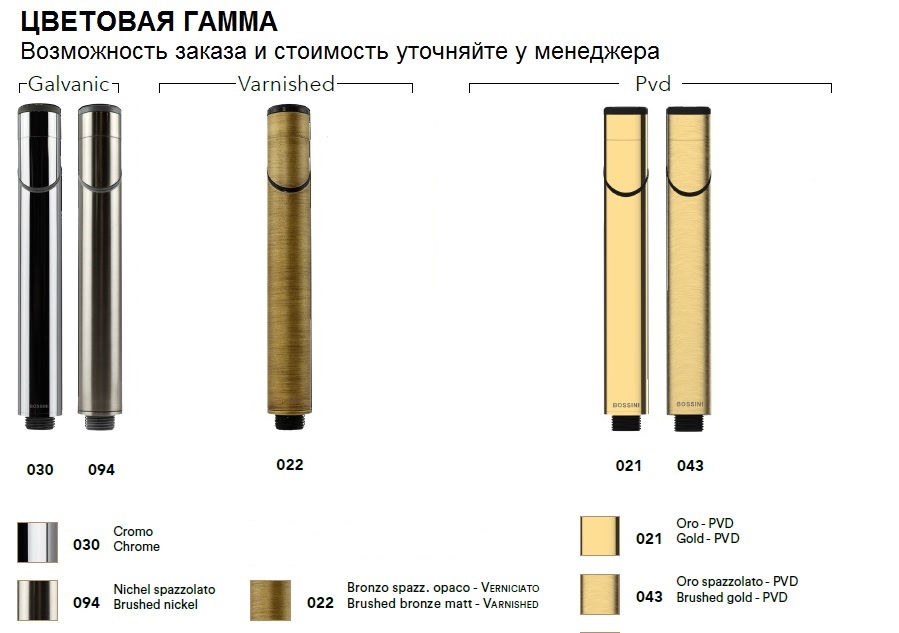 Напольный ёршик для унитаза с колбой и держателем BOSSINI Classic Line V50308.030 цвет Хром