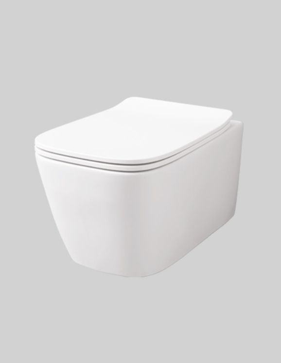 Унитаз подвесной безободковый ARTCERAM А16 ASV003 01 00 520 мм х 360 мм, с креплениями, белый глянцевый