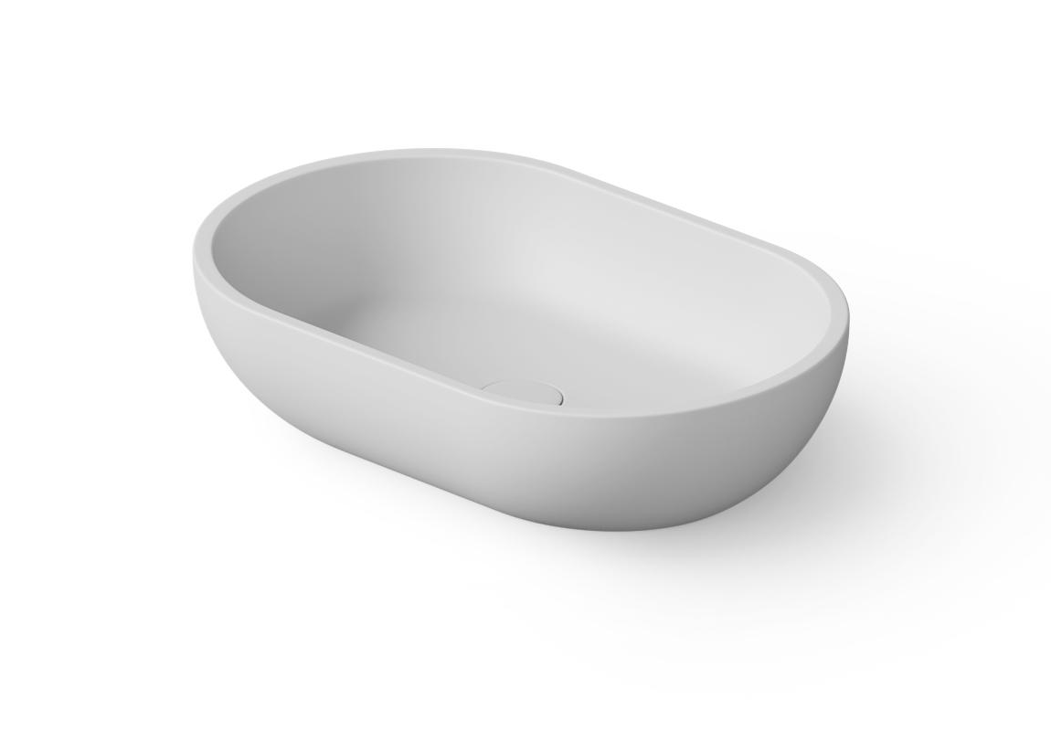 Раковина накладная DEA DESIGN  Countertop basin  DD9034 580 18    580 х380 h140 мм, из композита Solid surface, цвет белый матовый 18