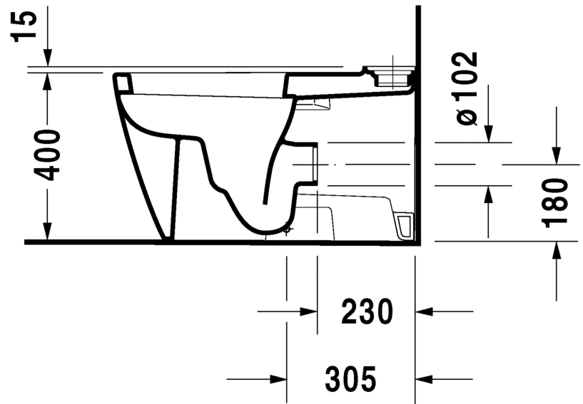 Напольный комбинированный унитаз Duravit Starck 2 2129090000 белый