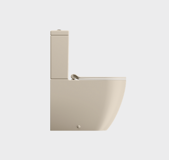Унитаз напольный GSI PURA 8806F08 630х360 мм, Swirlflush, со сливом в стену, с креплением, цвет Сreta matte