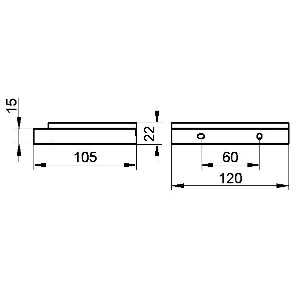 Полочка для мыла Keuco Edition 11 11155 019000 хром