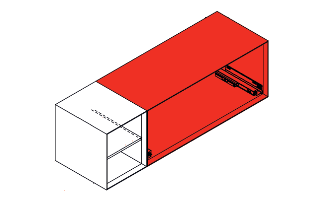 Открытая  полка   Laufen  Boutique  4.0910.1.150.251.1  300x500 x430 мм,  лакированный шпон темный дуб 