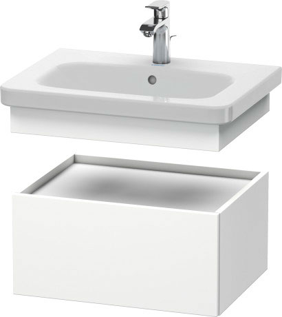 Шкафчик подвесной под раковину Duravit DuraStyle DS628001818 с 1 выдвижным ящиком, белый матовый