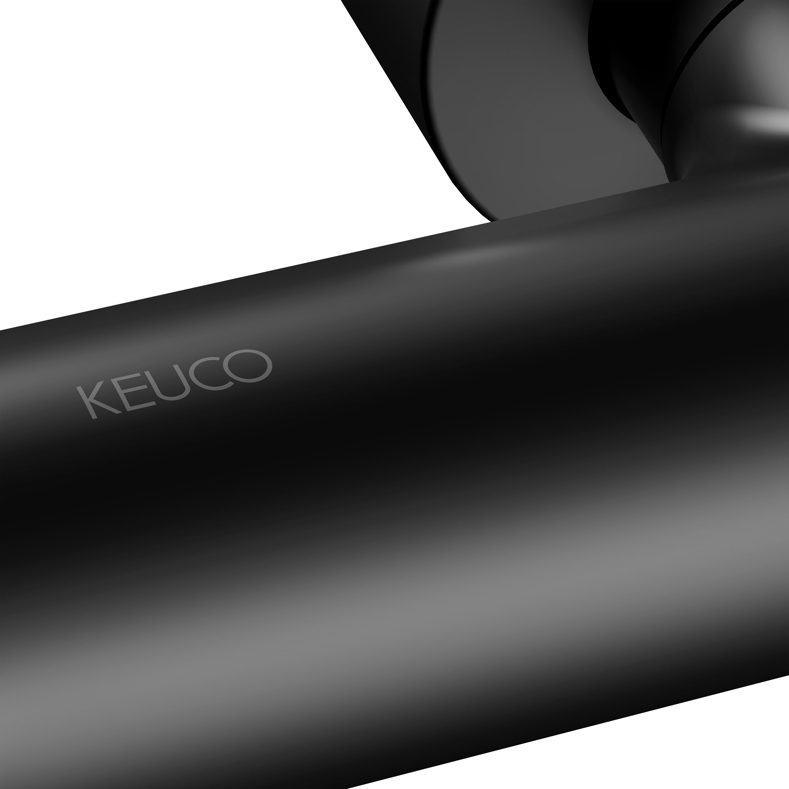 Термостат для душа KEUCO PLAN BLUE 53926 371001 с защитой от обратного потока, цвет Чёрный матовый