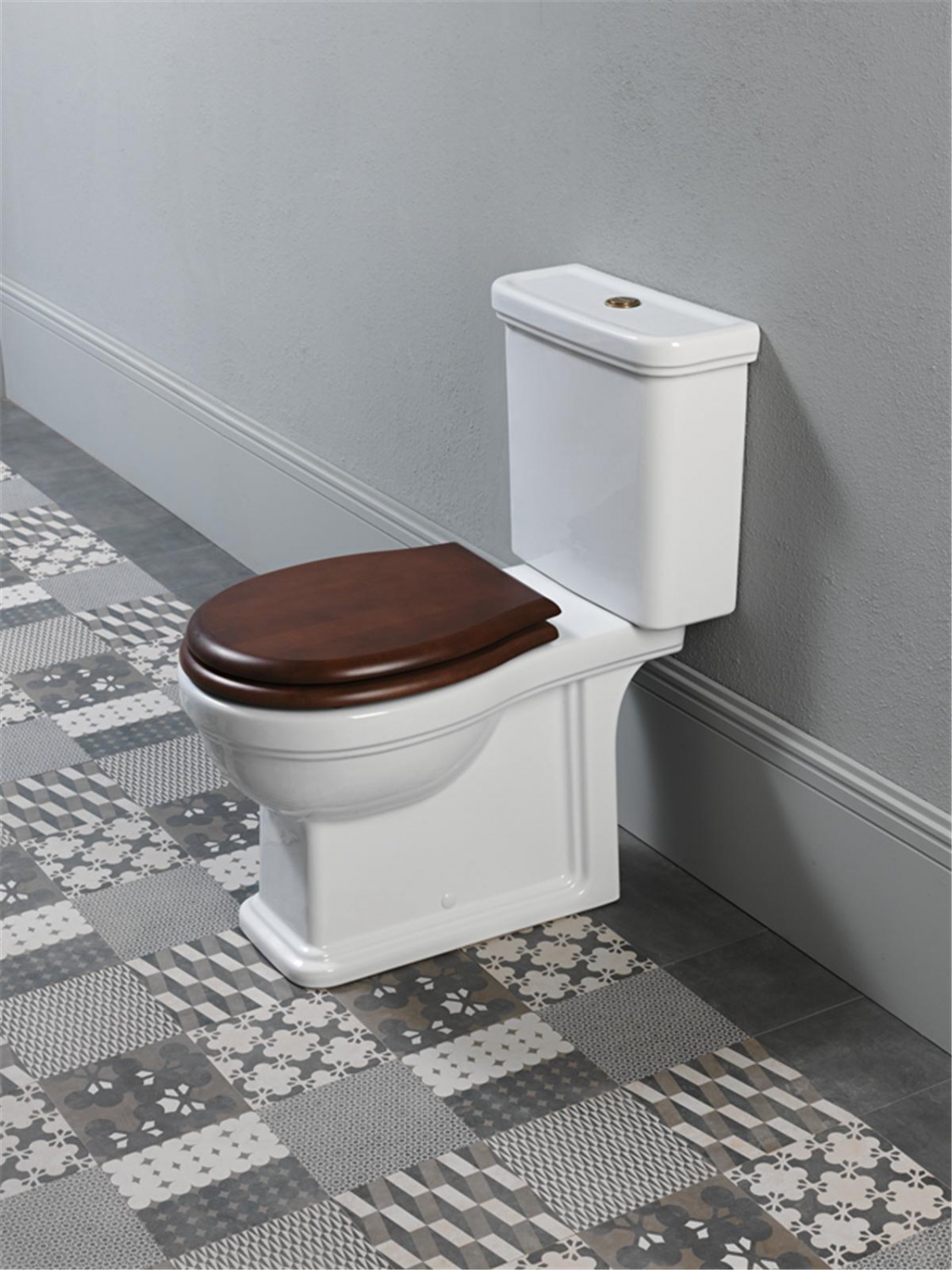 Бачок для напольного унитаза GSI Classic 878111 цвет Белый глянцевый