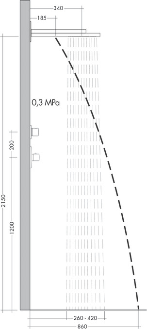 Верхний душ Hansgrohe Raindance Rainfall 180 AIR 2jet 28433000 Хром