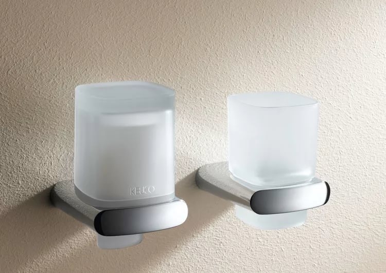 Хрустальная матовая колба от дозатора для жидкого мыла зап/часть KEUCO ELEGANCE NEW 11652 009000 Белый