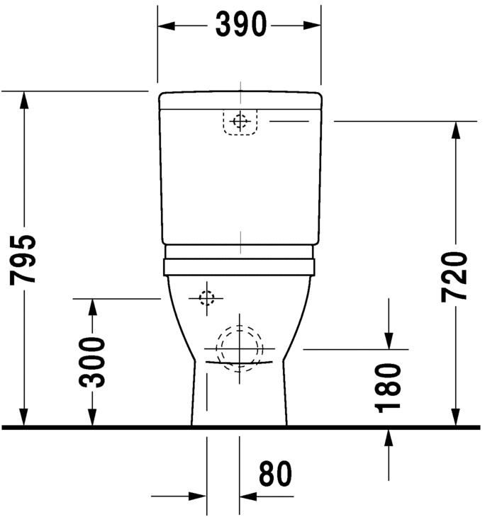 Напольный комбинированный унитаз Duravit Starck 3 0128090000 белый