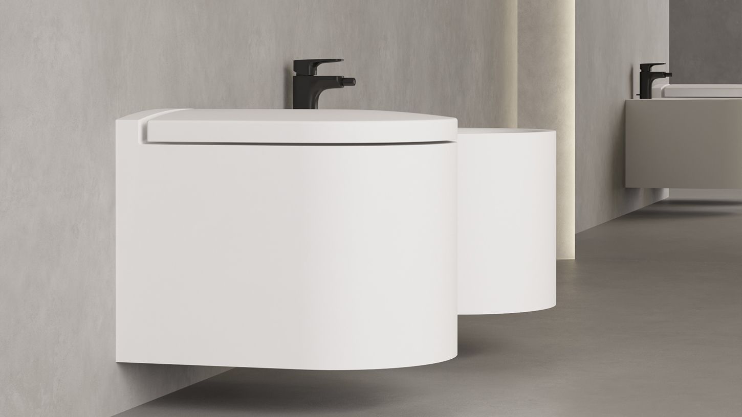 Унитаз подвесной безободковый с крышкой SALINI GEMELLI 240121М 530х410х420мм, S-Stone, цвет Белый матовый