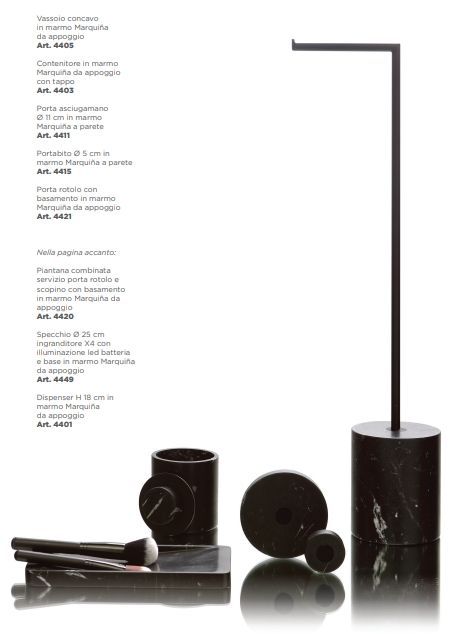 Стакан для зубных щёток настольный BERTOCCI CARRARINO 124 4400 0800 Nero/Чёрный матовый