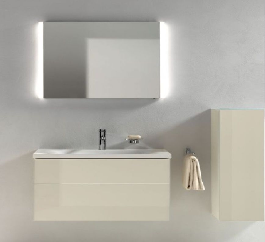 Тумба под умывальник Keuco Royal Reflex  34070 220000 корпус декоративное глянцевое покрытие/фасад стекло магнолия