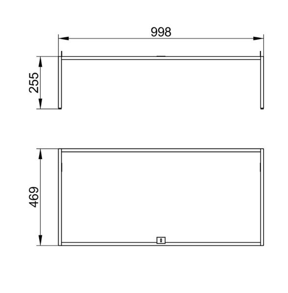 Напольные ножки Keuco Plan 32998 180004 лак кашемир матовый