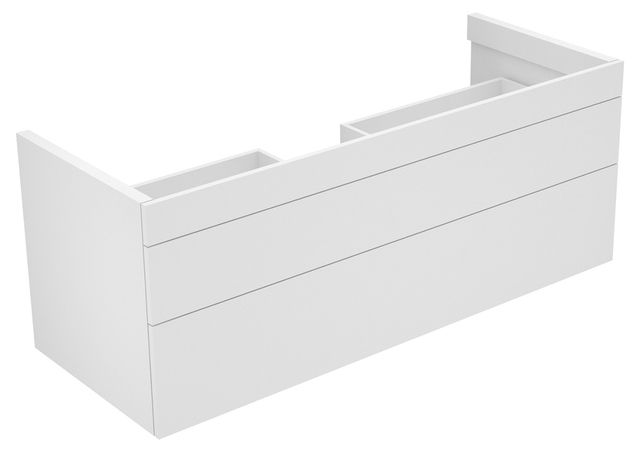 Тумба подвесная под раковину KEUCO EDITION 400 31561 450000 с двумя выдвижными фронтами, корпус/фасад структурный лак, кашемир