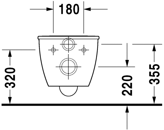 Подвесной унитаз Duravit Darling New 2557090000 54 см безободковый