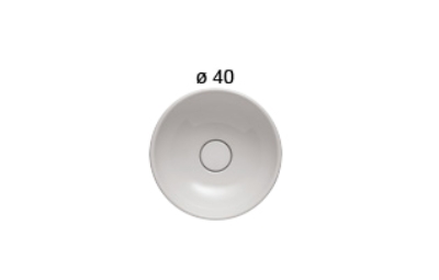 Раковина накладная GLOBO STOCKHOLM Free LAT41BI 400 мм х 400 мм х 140 мм, без плоскости под смеситель, без перелива, белый глянцевый