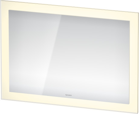 Зеркало с подсветкой DURAVIT White Tulip WT705200000 1050 мм х 750 мм, версия "Sensor", белый матовый