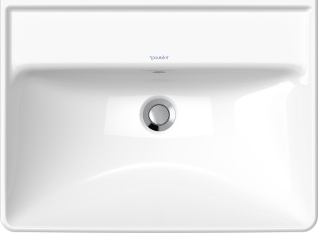 Раковина подвесная Duravit D-Neo 2366600060 600 мм х 440 мм, с переливом, без отверстия под смеситель, белая
