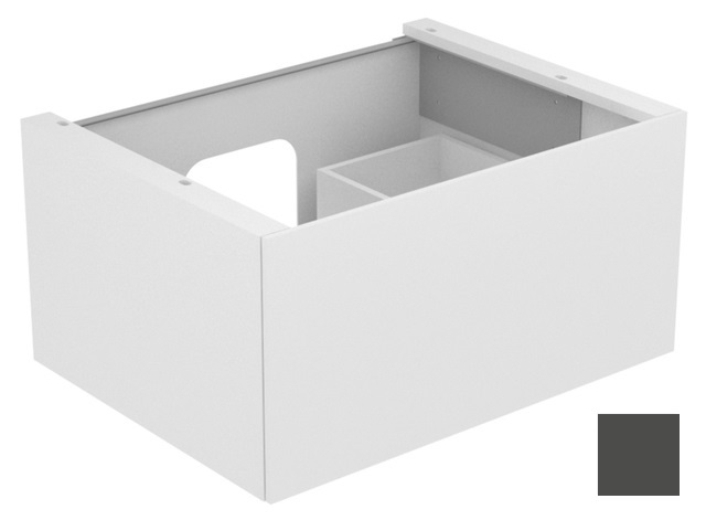 Тумба подвесная под раковину KEUCO EDITION 11 31341 390000 с одним выдвижным фронтом, корпуc/фасад структурный лак, антрацит