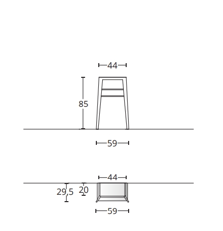 Комплект мебели BMT IKON  IK-07.1   590х850х440 мм, цвет Natural Walnut