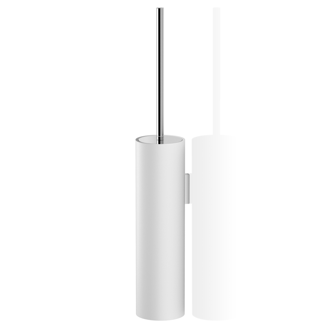 Ершик для унитаза подвесной, DECOR WALTHER (STONE WBG)  0970954   52 X Ø 8,5 х9,5 см,  композит Solid Surface, белый матовый/хром